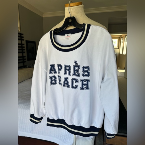 Sundry white and navy sweatshirt, size XL - Picture 4 of 10